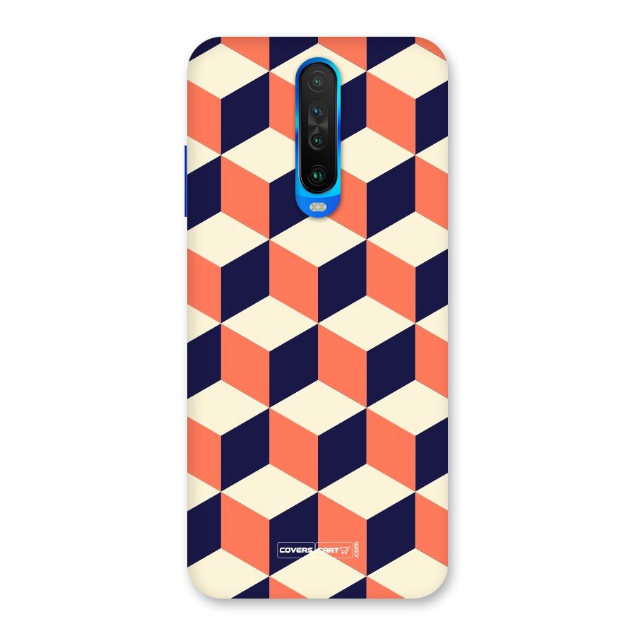 Cube Pattern Back Case for Poco X2