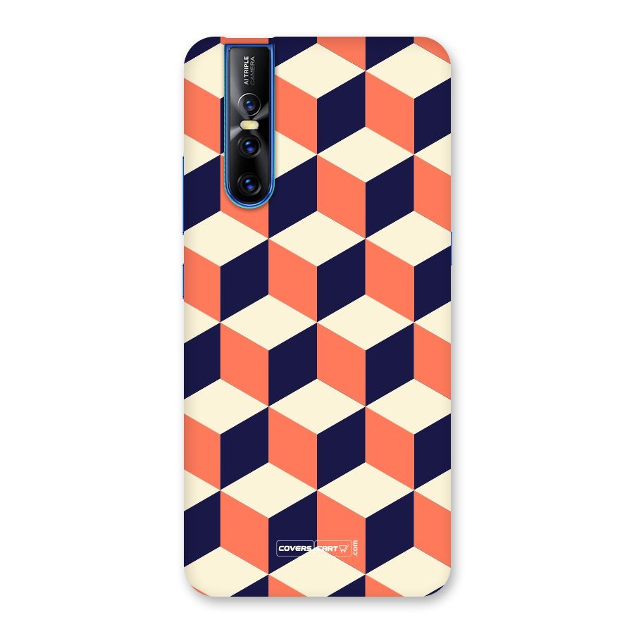 Cube Pattern Back Case for Vivo V15 Pro