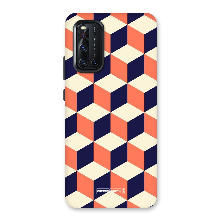 Cube Pattern Back Case for Vivo V19
