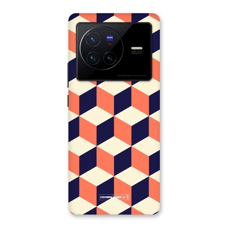 Cube Pattern Back Case for Vivo X80