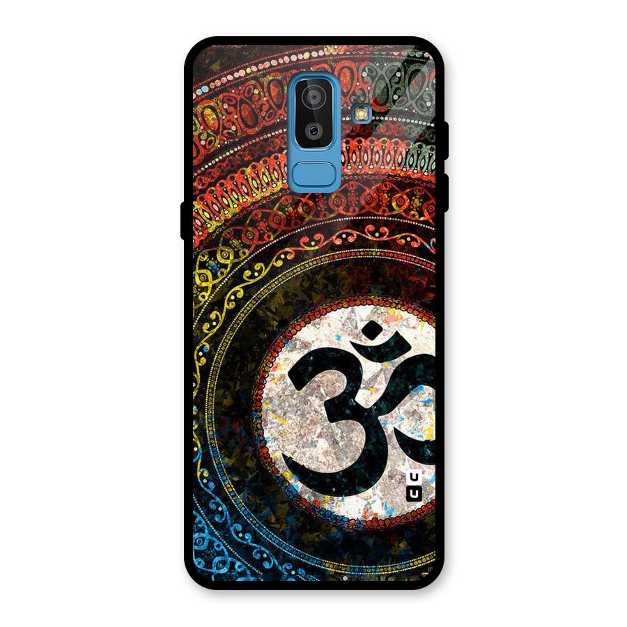 Culture Om Design Glass Back Case for Galaxy J8