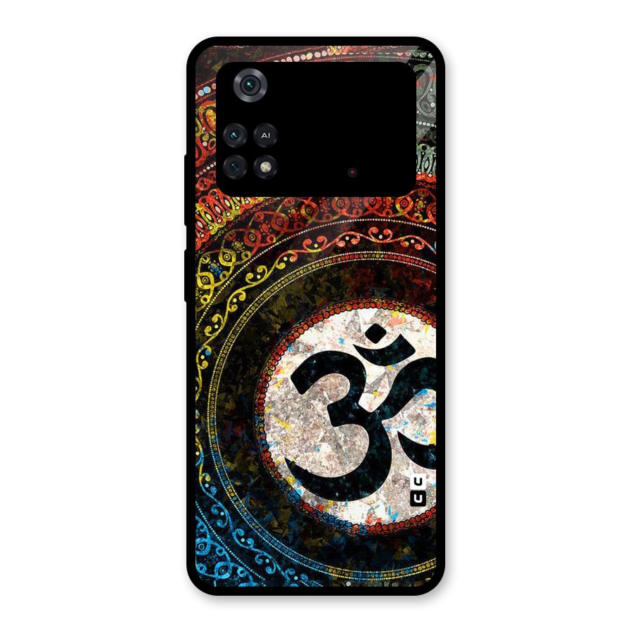 Culture Om Design Glass Back Case for Poco M4 Pro 4G