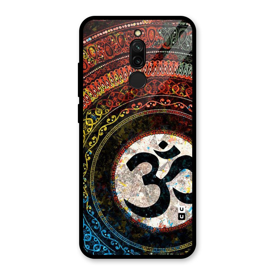 Culture Om Design Glass Back Case for Redmi 8
