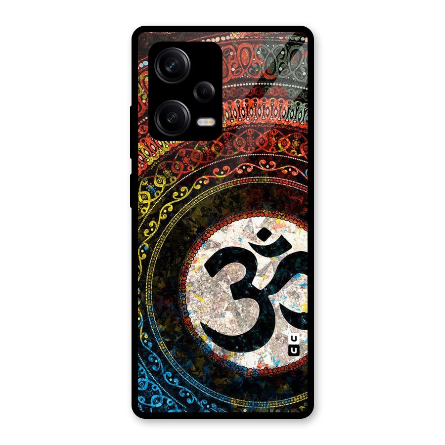 Culture Om Design Glass Back Case for Redmi Note 12 Pro
