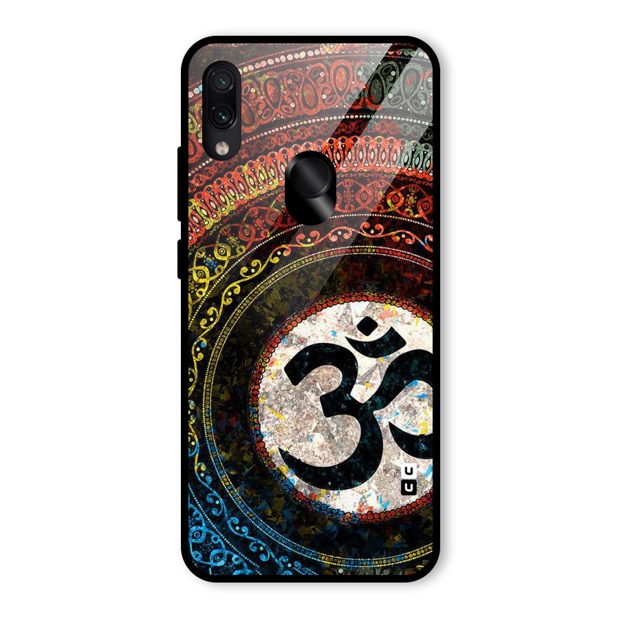 Culture Om Design Glass Back Case for Redmi Note 7 Pro