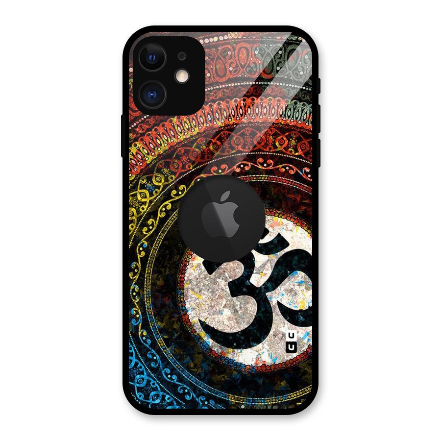 Culture Om Design Glass Back Case for iPhone 11 Logo Cut