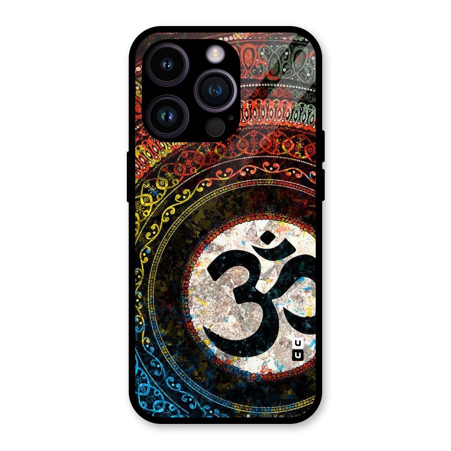 Culture Om Design Glass Back Case for iPhone 14 Pro