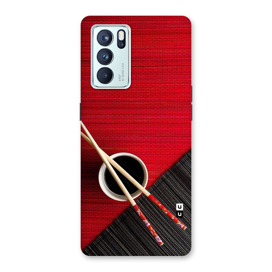 Cup Chopsticks Back Case for Oppo Reno6 Pro 5G