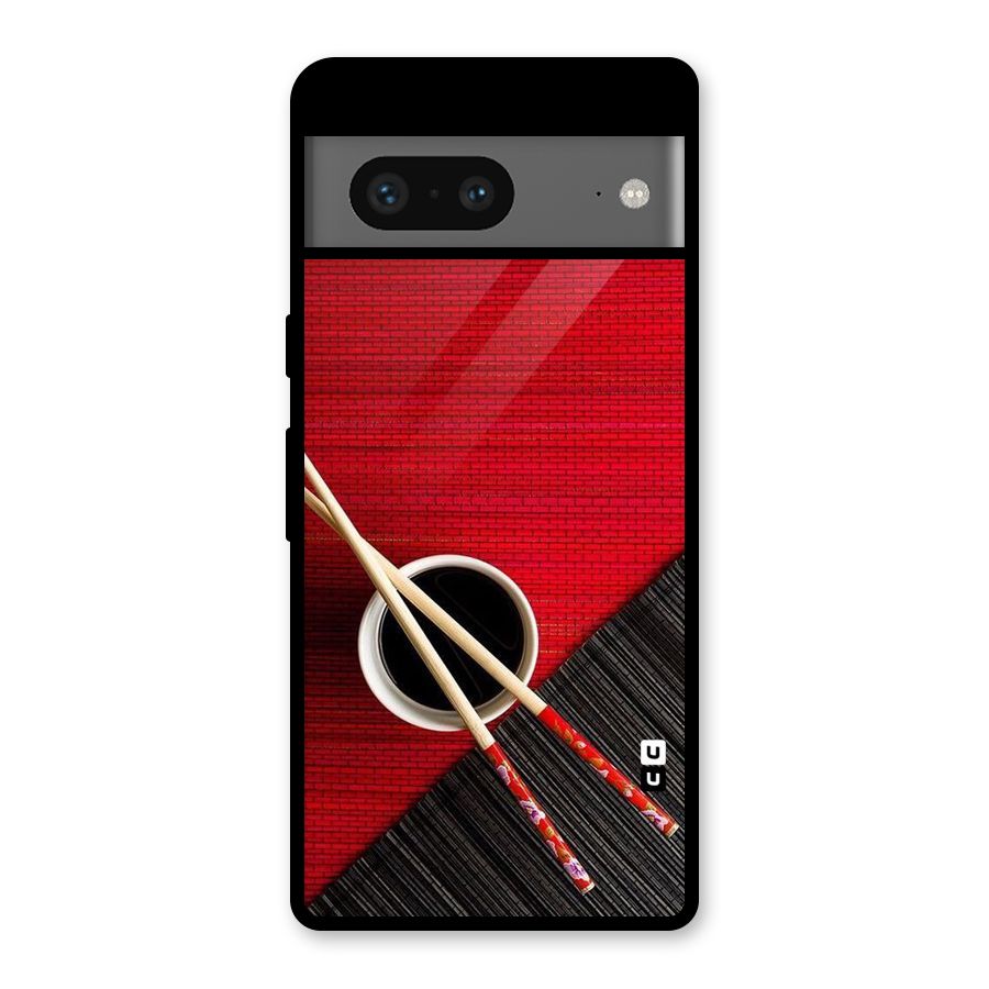 Cup Chopsticks Glass Back Case for Google Pixel 7