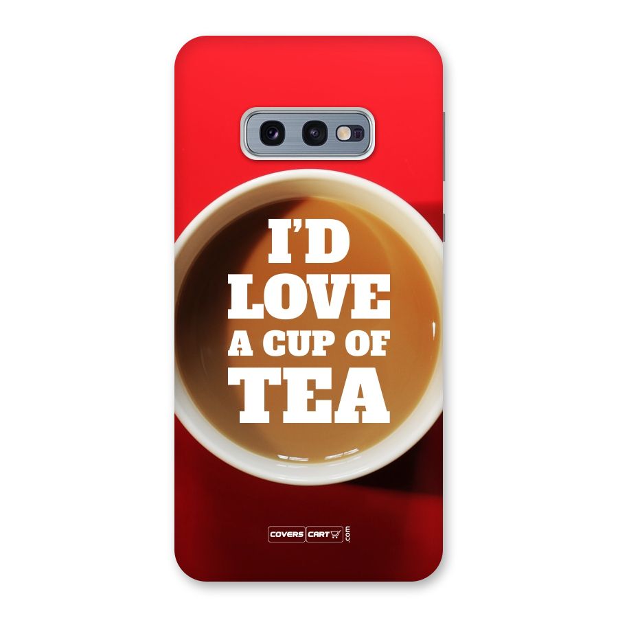 Cup of Tea Back Case for Galaxy S10e
