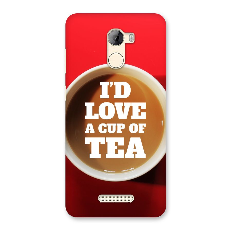 Cup of Tea Back Case for Gionee A1 LIte