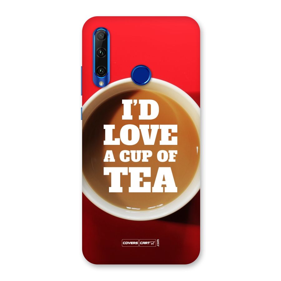 Cup of Tea Back Case for Honor 20i