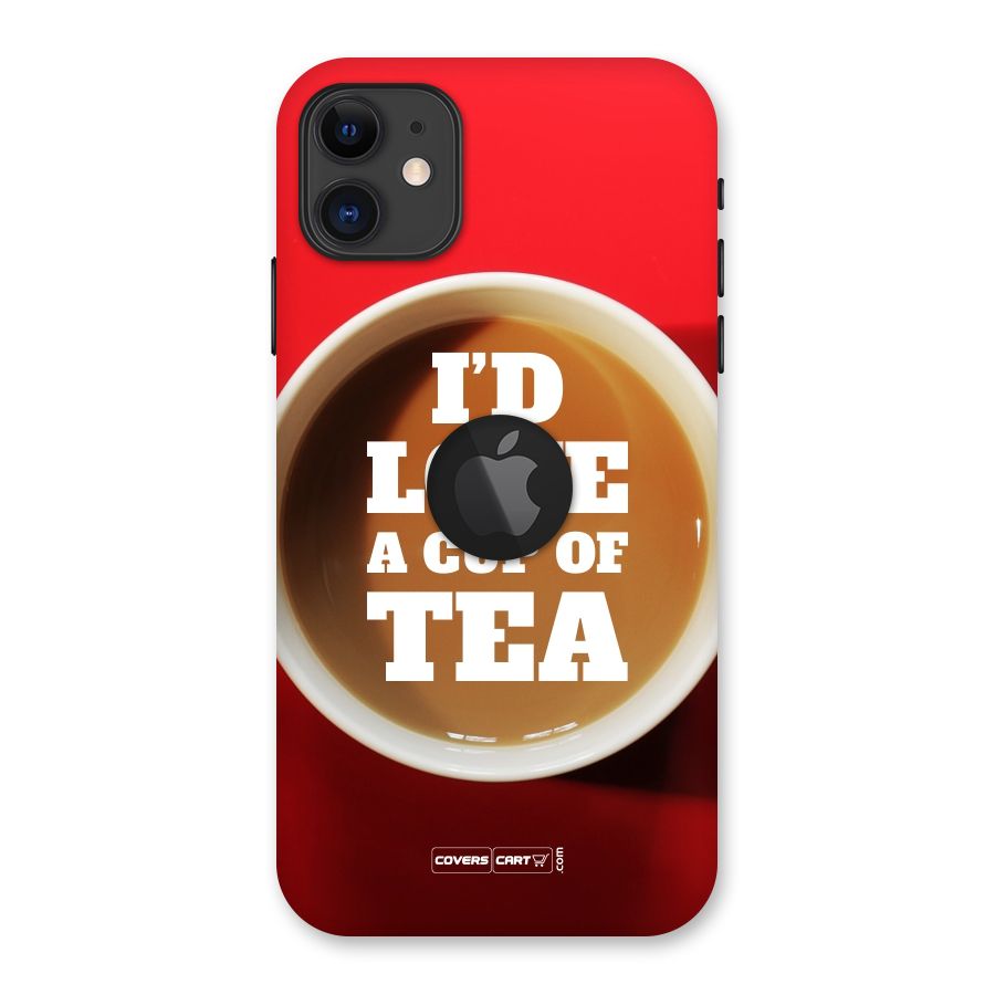 Cup of Tea Back Case for iPhone 11 Logo Cut
