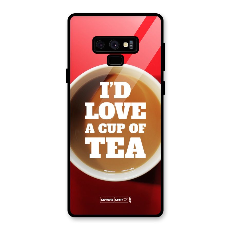 Cup of Tea Glass Back Case for Galaxy Note 9