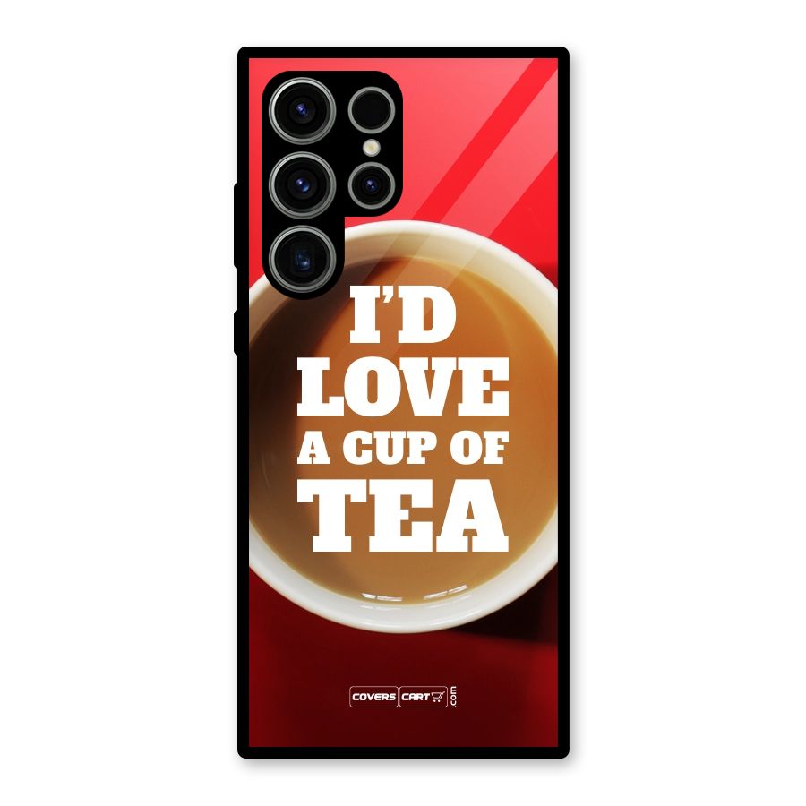 Cup of Tea Glass Back Case for Galaxy S23 Ultra