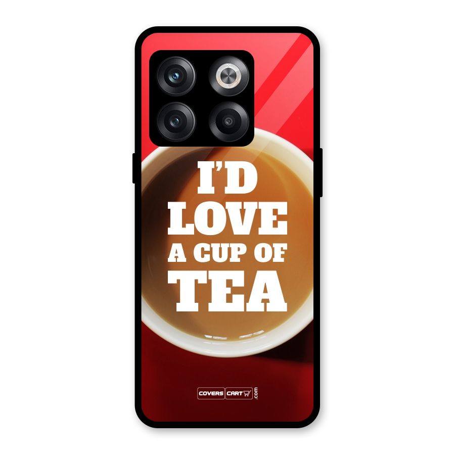Cup of Tea Glass Back Case for OnePlus 10T