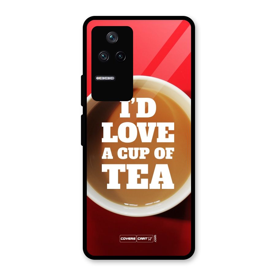 Cup of Tea Glass Back Case for Poco F4 5G