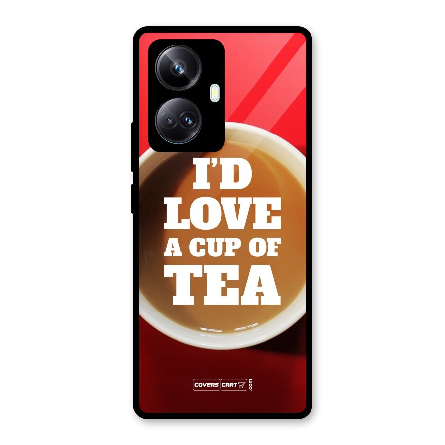 Cup of Tea Glass Back Case for Realme 10 Pro Plus