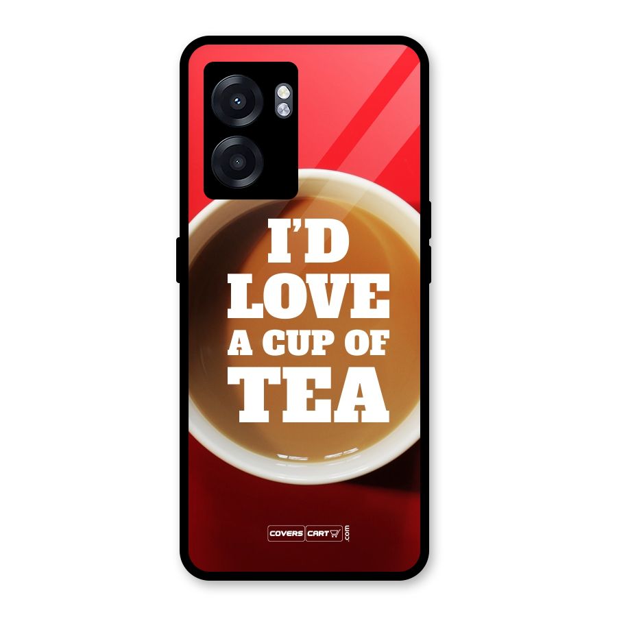 Cup of Tea Glass Back Case for Realme Narzo 50 5G