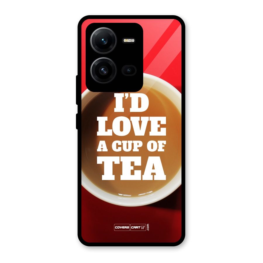 Cup of Tea Glass Back Case for Vivo V25
