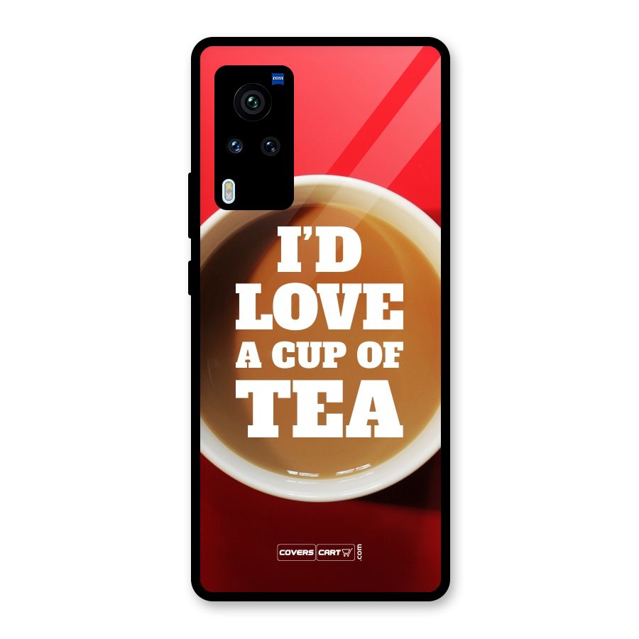 Cup of Tea Glass Back Case for Vivo X60 Pro