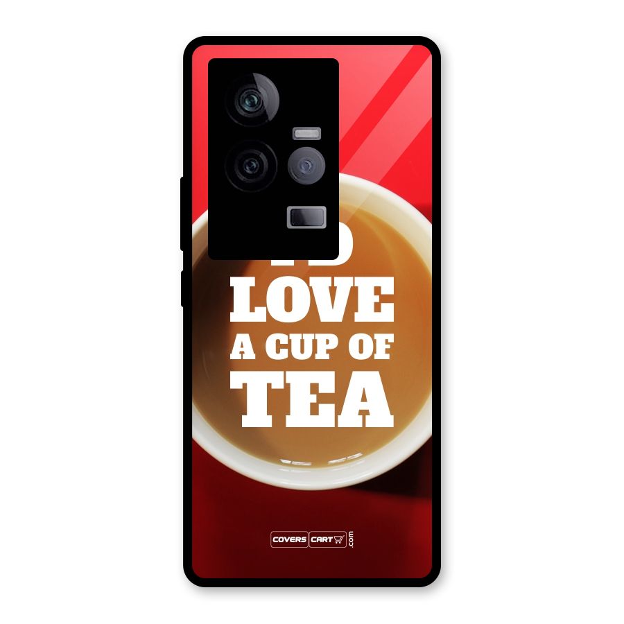 Cup of Tea Glass Back Case for Vivo iQOO 11 5G