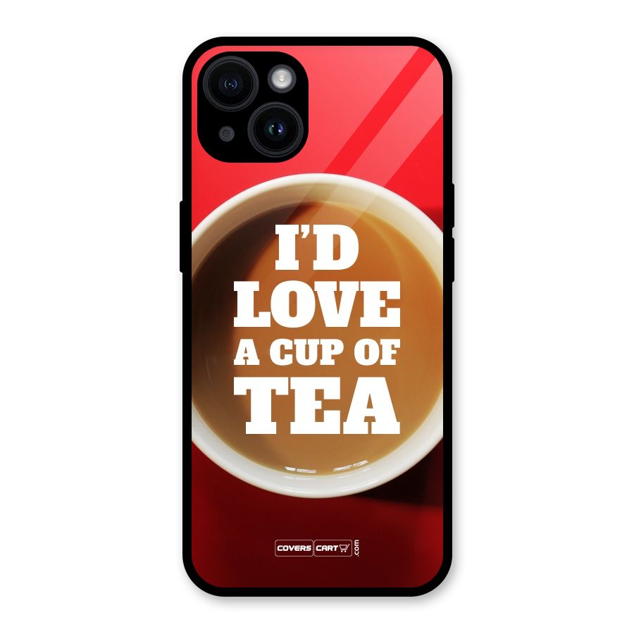 Cup of Tea Glass Back Case for iPhone 14