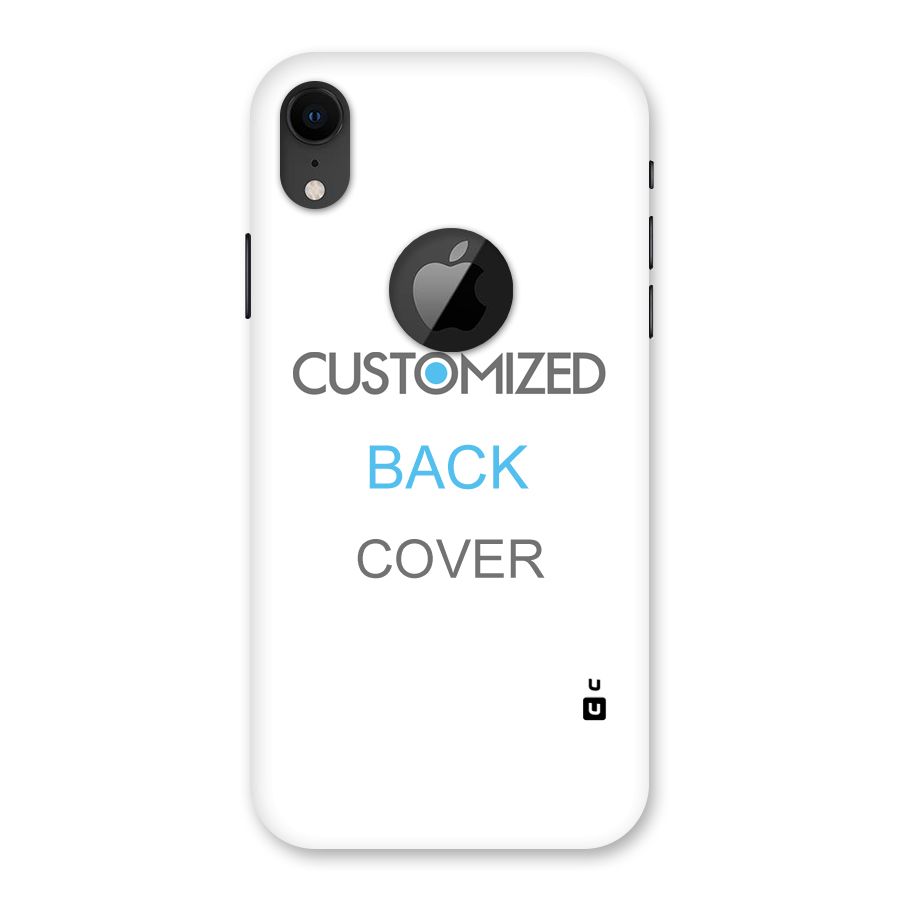 Customized Back Case for iPhone XR Logo Cut