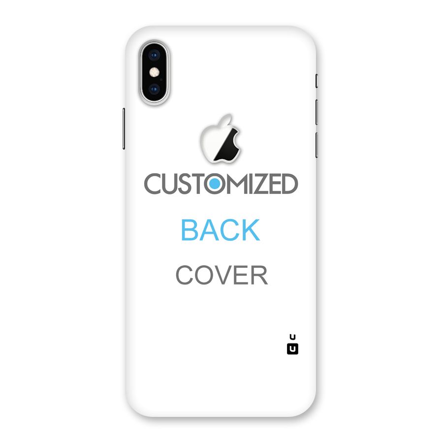 Customized Back Case for iPhone XS Max Apple Cut