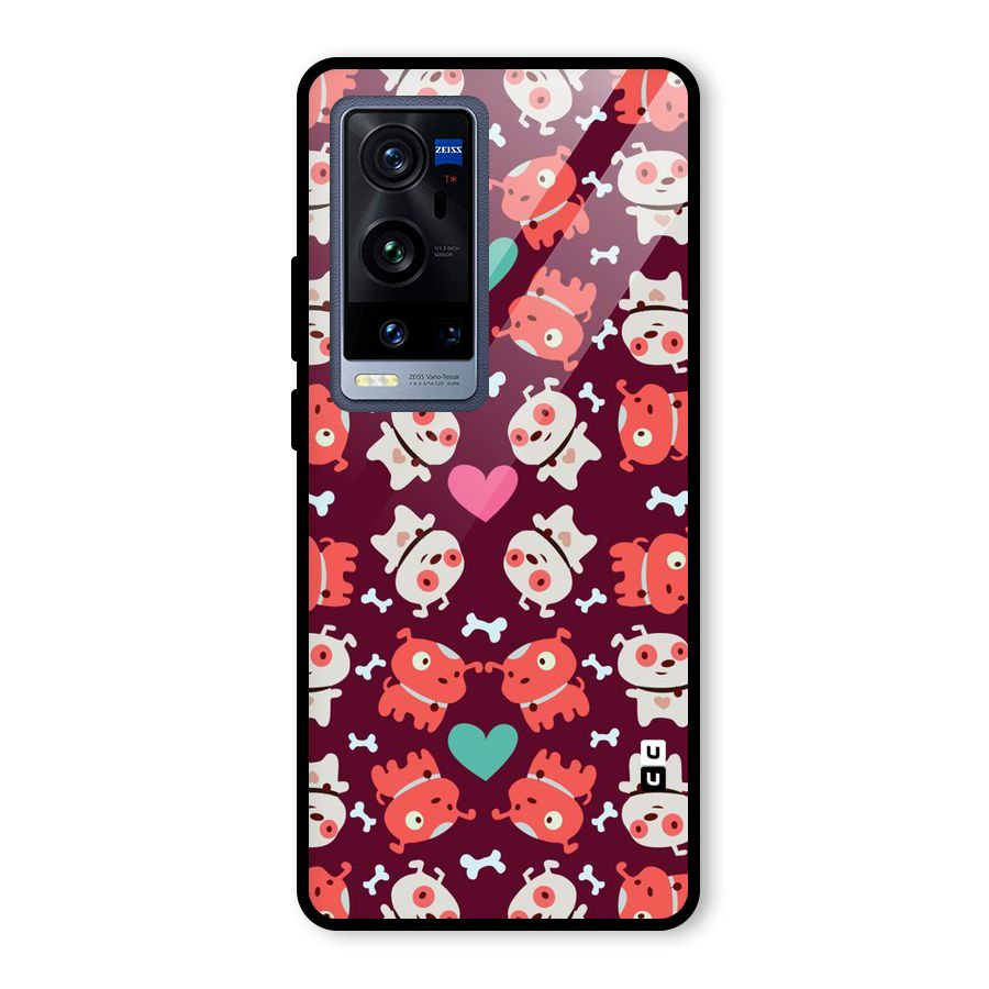 Cut Dog Design Glass Back Case for Vivo X60 Pro Plus