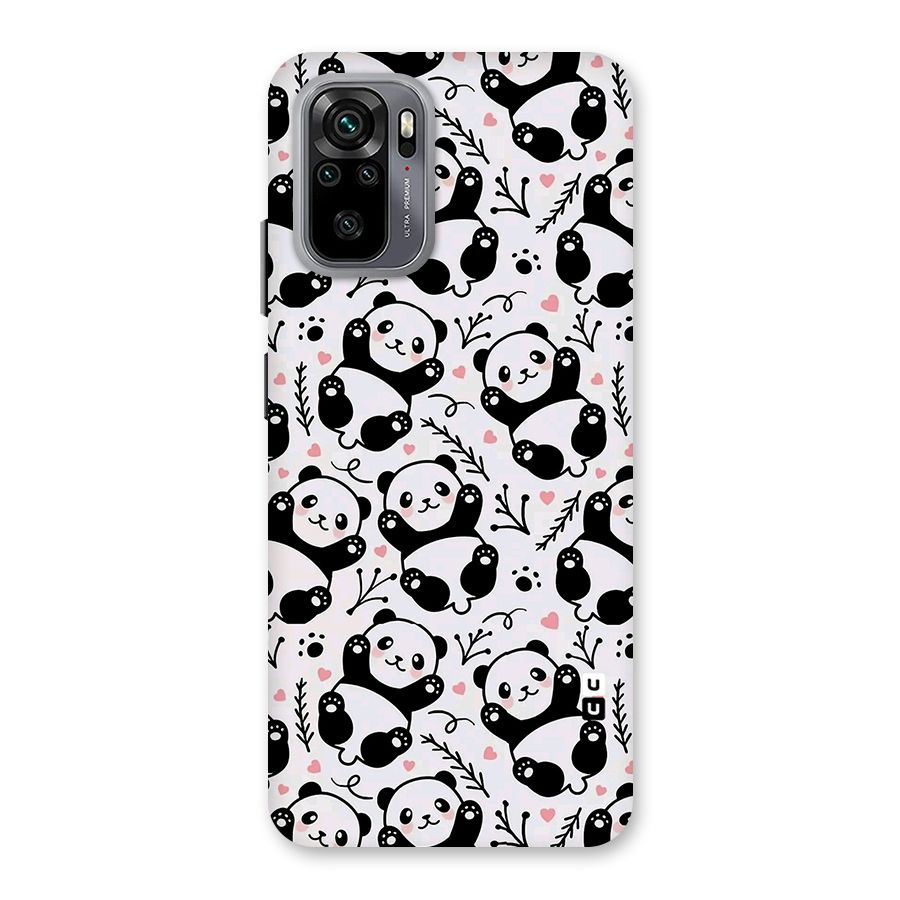 Cute Adorable Panda Pattern Back Case for Redmi Note 10