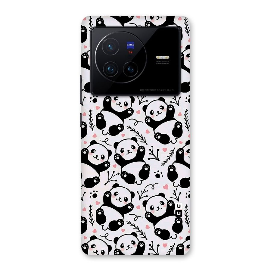 Cute Adorable Panda Pattern Back Case for Vivo X80
