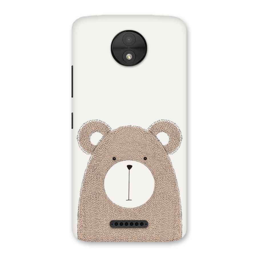Cute Bear Back Case for Moto C