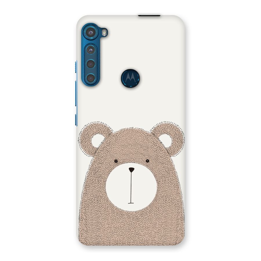 Cute Bear Back Case for Motorola One Fusion Plus