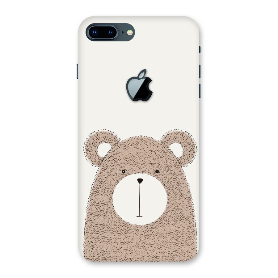 Cute Bear Back Case for iPhone 7 Plus Apple Cut