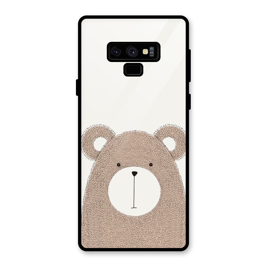 Cute Bear Glass Back Case for Galaxy Note 9