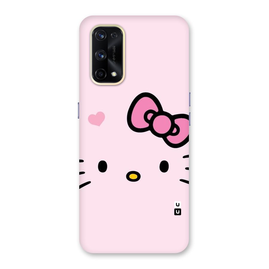 Cute Bow Face Glass Back Case for Realme X7 Pro