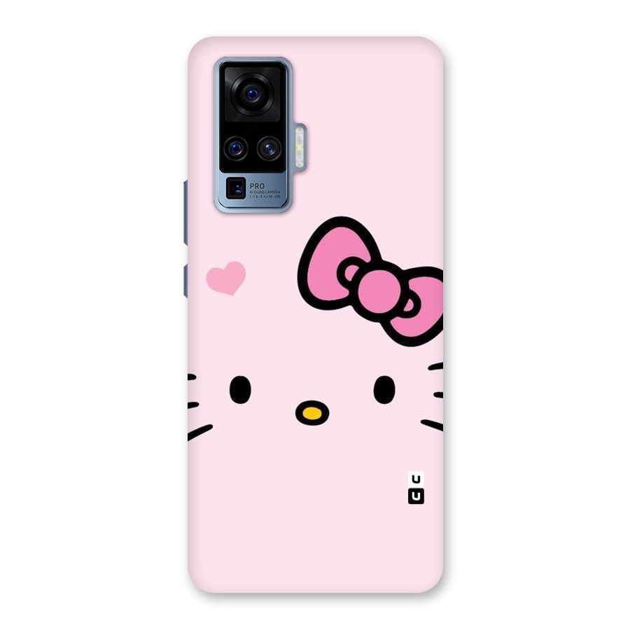 Cute Bow Face Back Case for Vivo X50 Pro