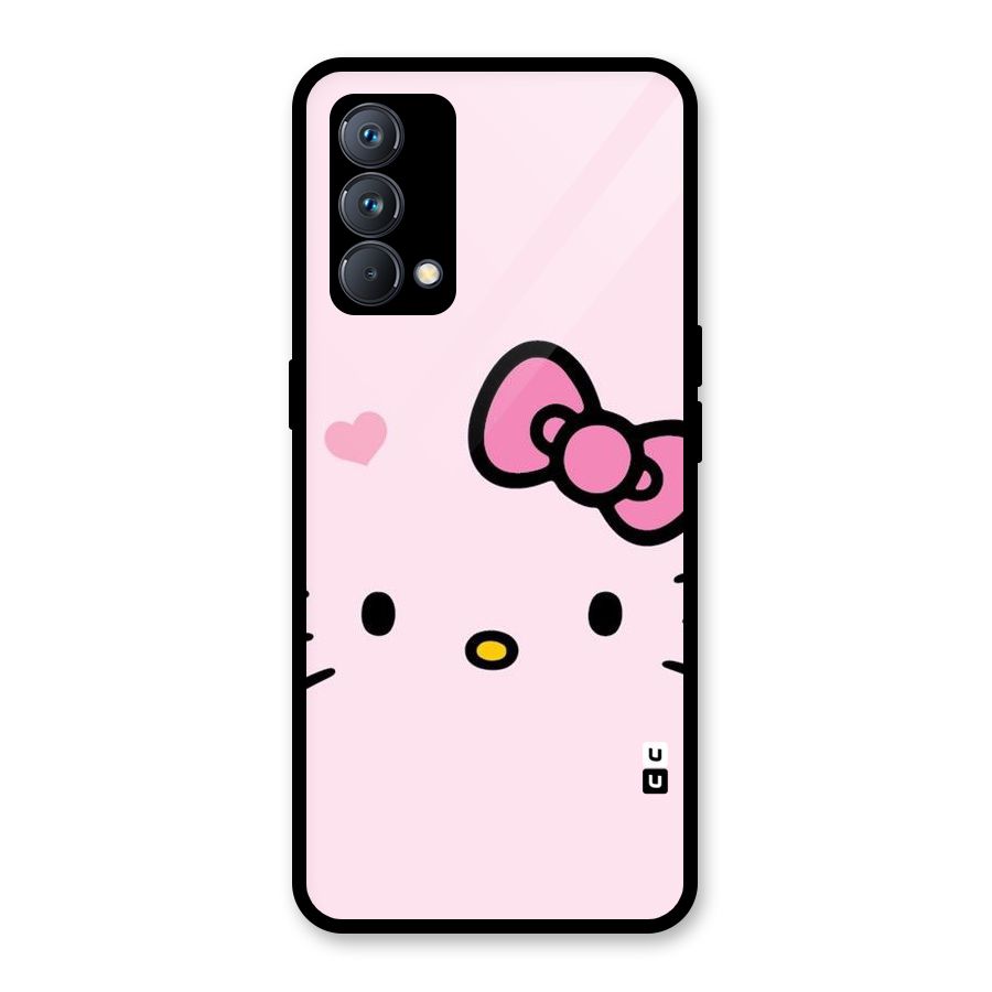 Cute Bow Face Glass Back Case for Realme GT Master Edition