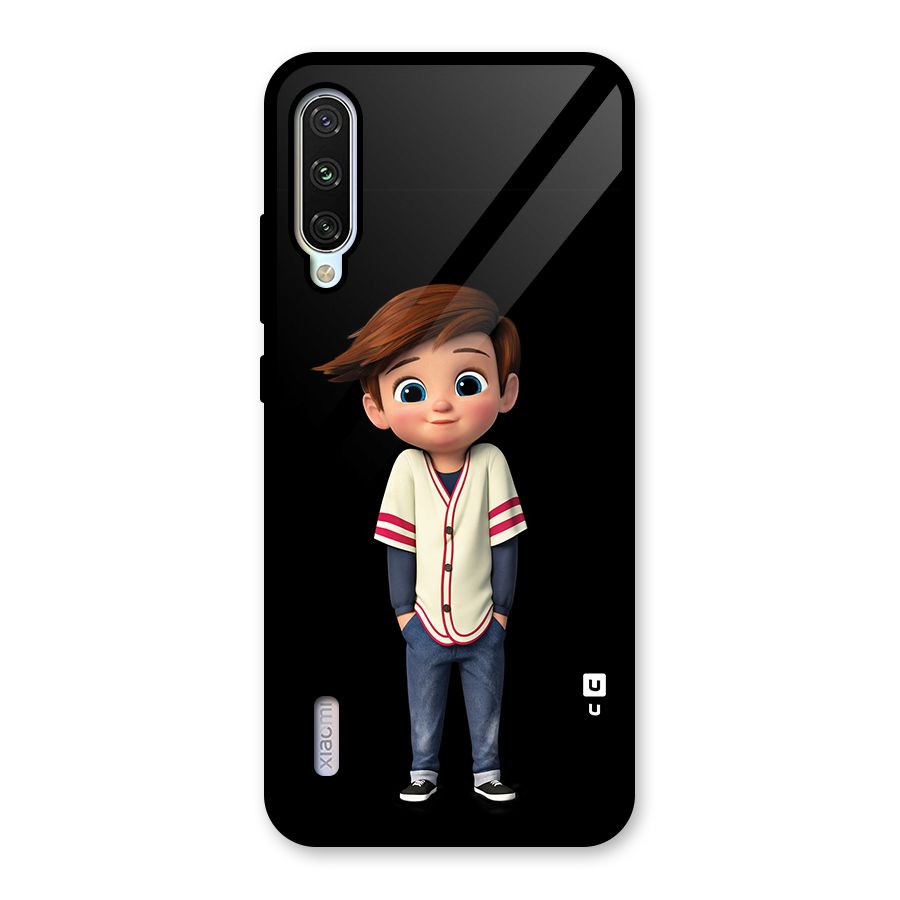 Cute Boy Tim Glass Back Case for Mi A3
