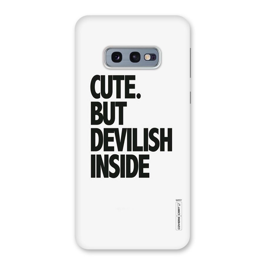 Cute But Devil Back Case for Galaxy S10e