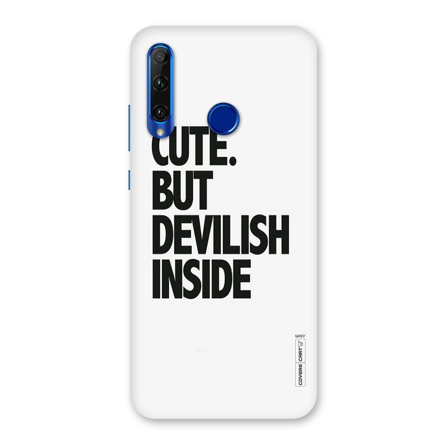 Cute But Devil Back Case for Honor 20i