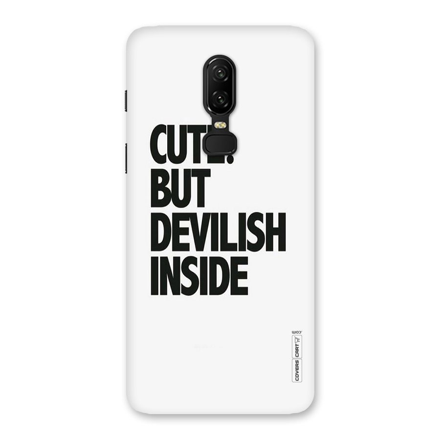 Cute But Devil Back Case for OnePlus 6