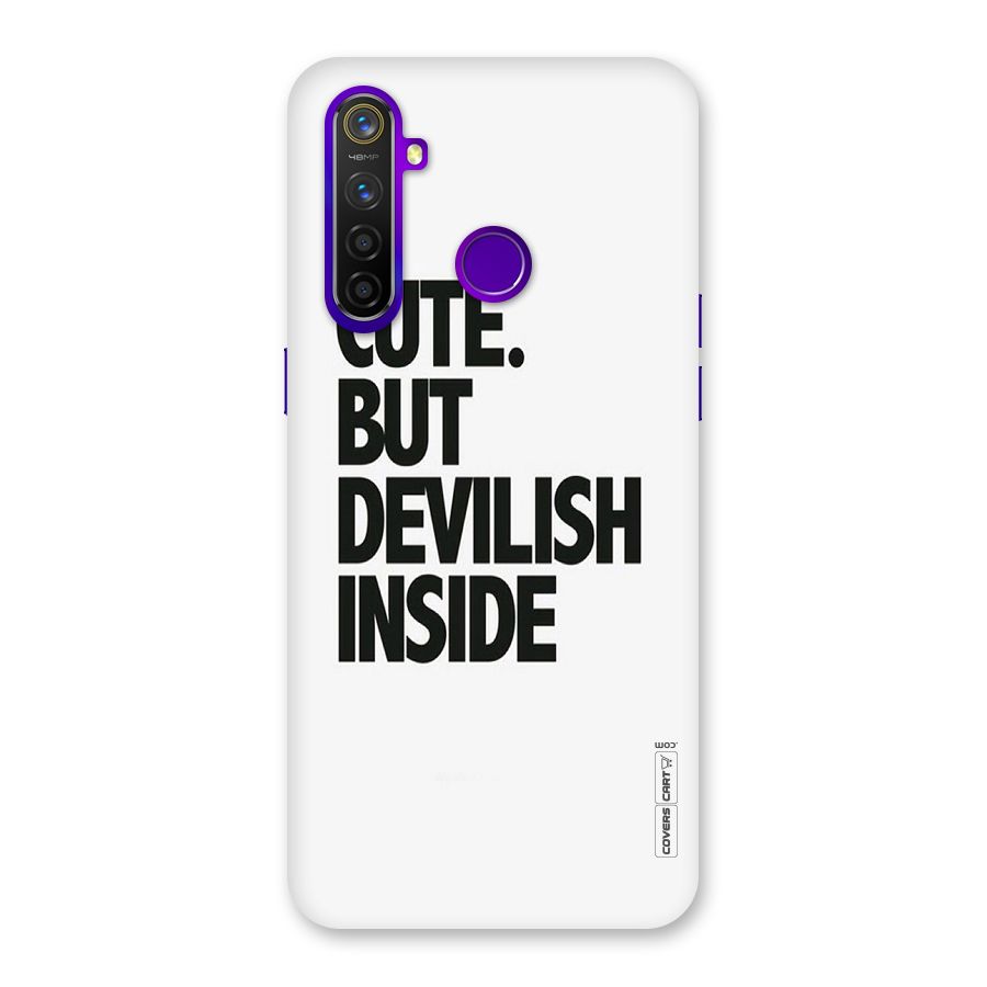 Cute But Devil Back Case for Realme 5 Pro