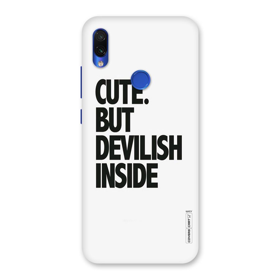 Cute But Devil Back Case for Redmi Note 7S