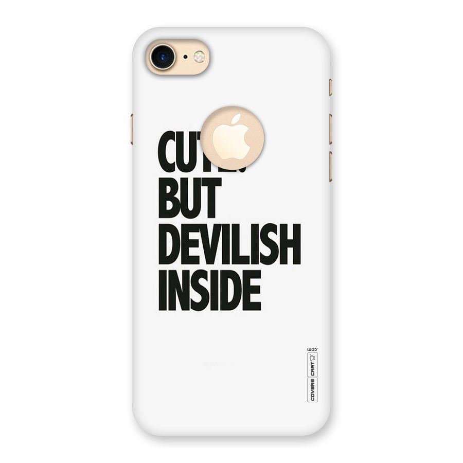 Cute But Devil Back Case for iPhone 7 Logo Cut
