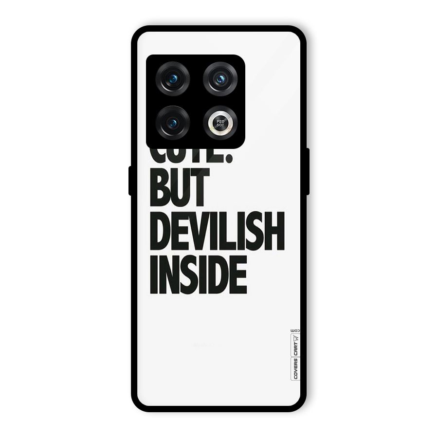 Cute But Devil Glass Back Case for OnePlus 10 Pro 5G
