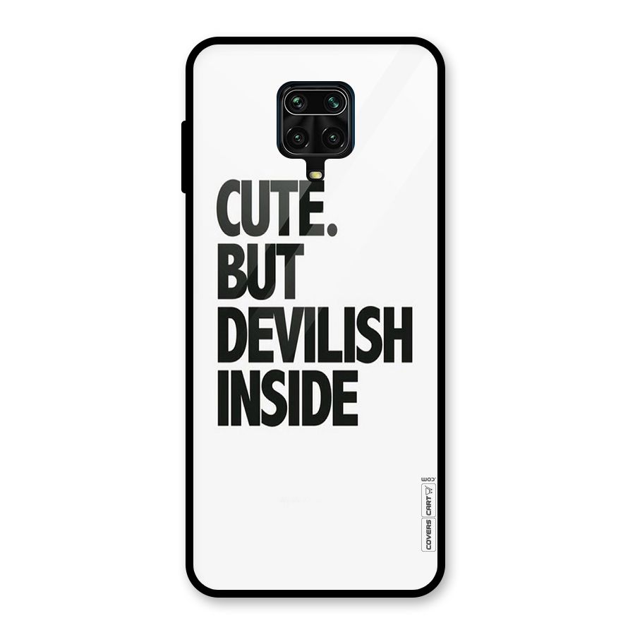 Cute But Devil Glass Back Case for Poco M2 Pro