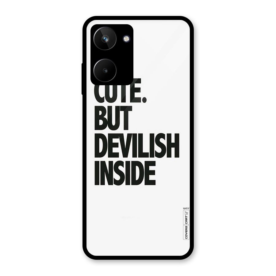 Cute But Devil Glass Back Case for Realme 10