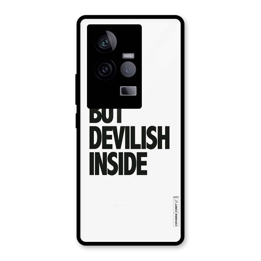 Cute But Devil Glass Back Case for Vivo iQOO 11 5G